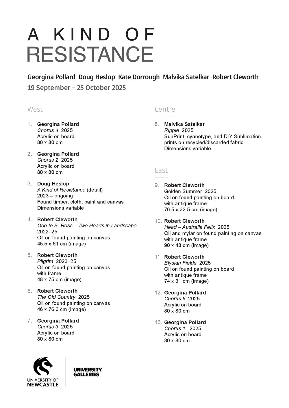Floor Sheet: A Kind of Resistance