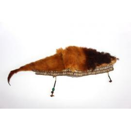 Fur and husk bead ornamentation, Paupa Region/Papua New Guinea