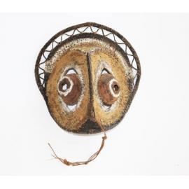 Woven mask painted with ochres
