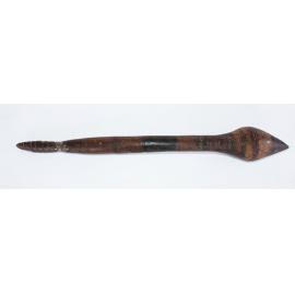 Carved wooden fighting club