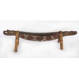 Unknown, Wooden decorative carved headrest