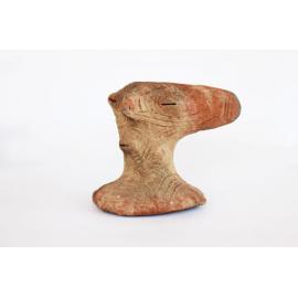 Unknown, Clay pot stand in shape of face